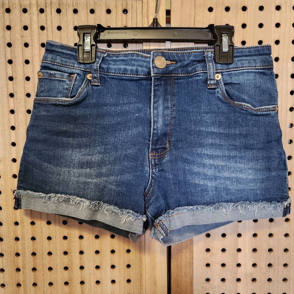 STS Blue High Waist Frayed Hem Shorts